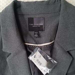 The Limited Collection Charcoal Blazer Online Exclusive Women's Size 12 Petite